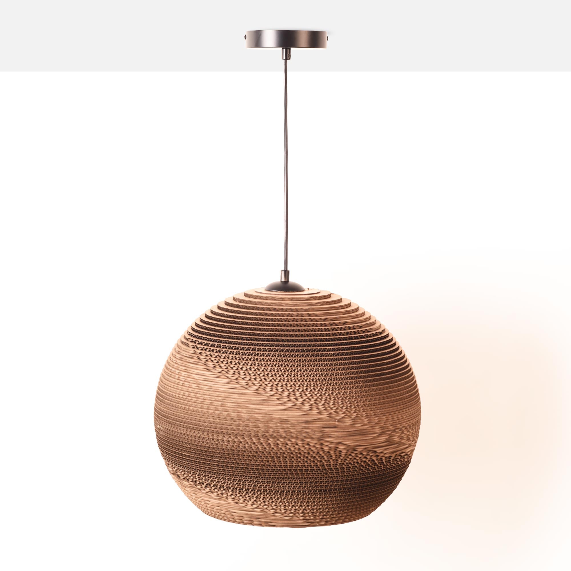 Lámpara colgante de cartón corrugado "ANIDA" - E27 (42)