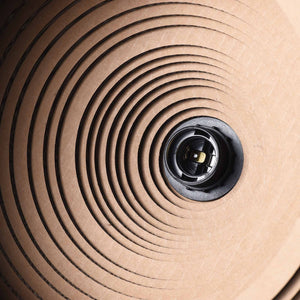 Lámpara colgante de cartón corrugado "KUMO" - E27 (6)