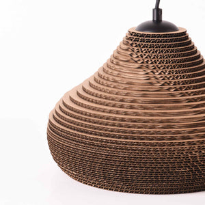 Lámpara colgante de cartón corrugado "KUMO" - E27 (14)