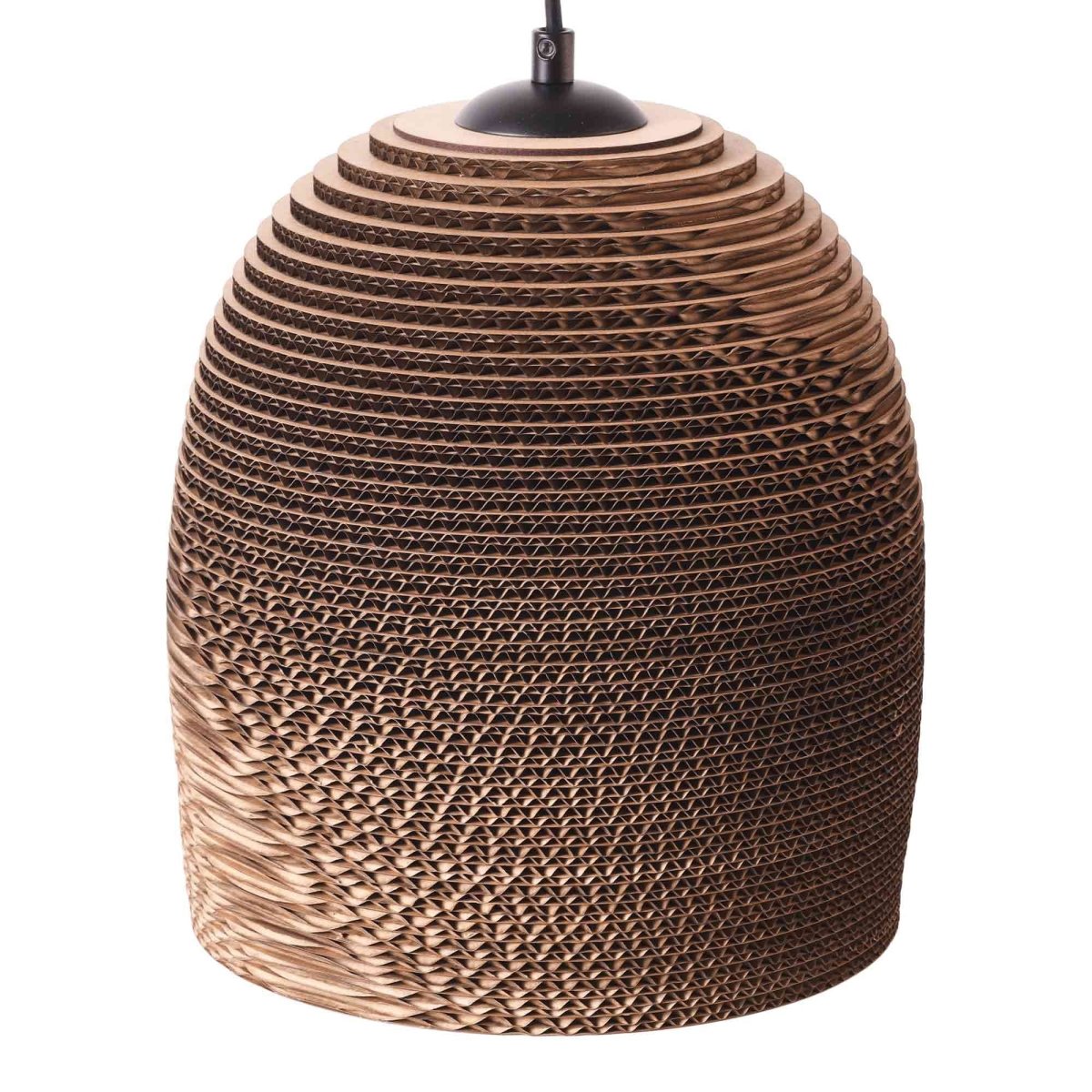 Lámpara colgante de cartón corrugado "KAMI" - E27 - Barcelona Led-Decoración
