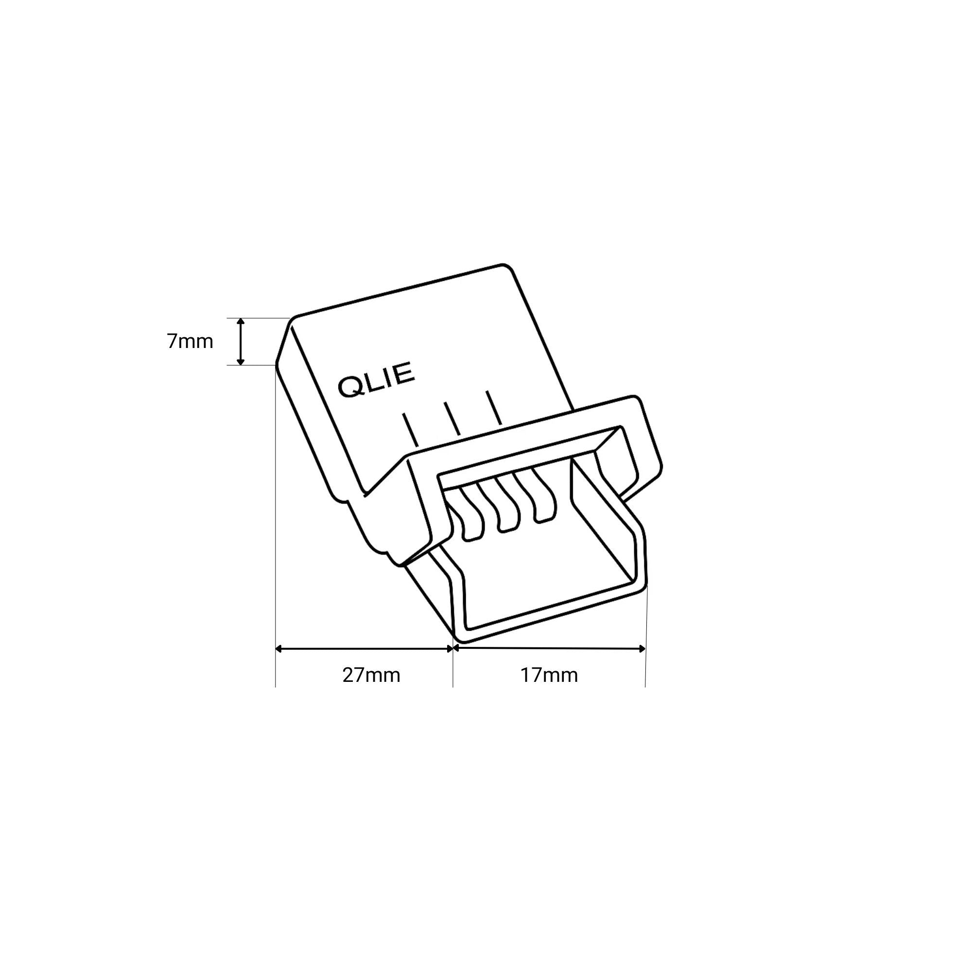 Conector Hippo-M - Tira a tira LED monocolor - 8mm - 2 pines - IP66 (1)