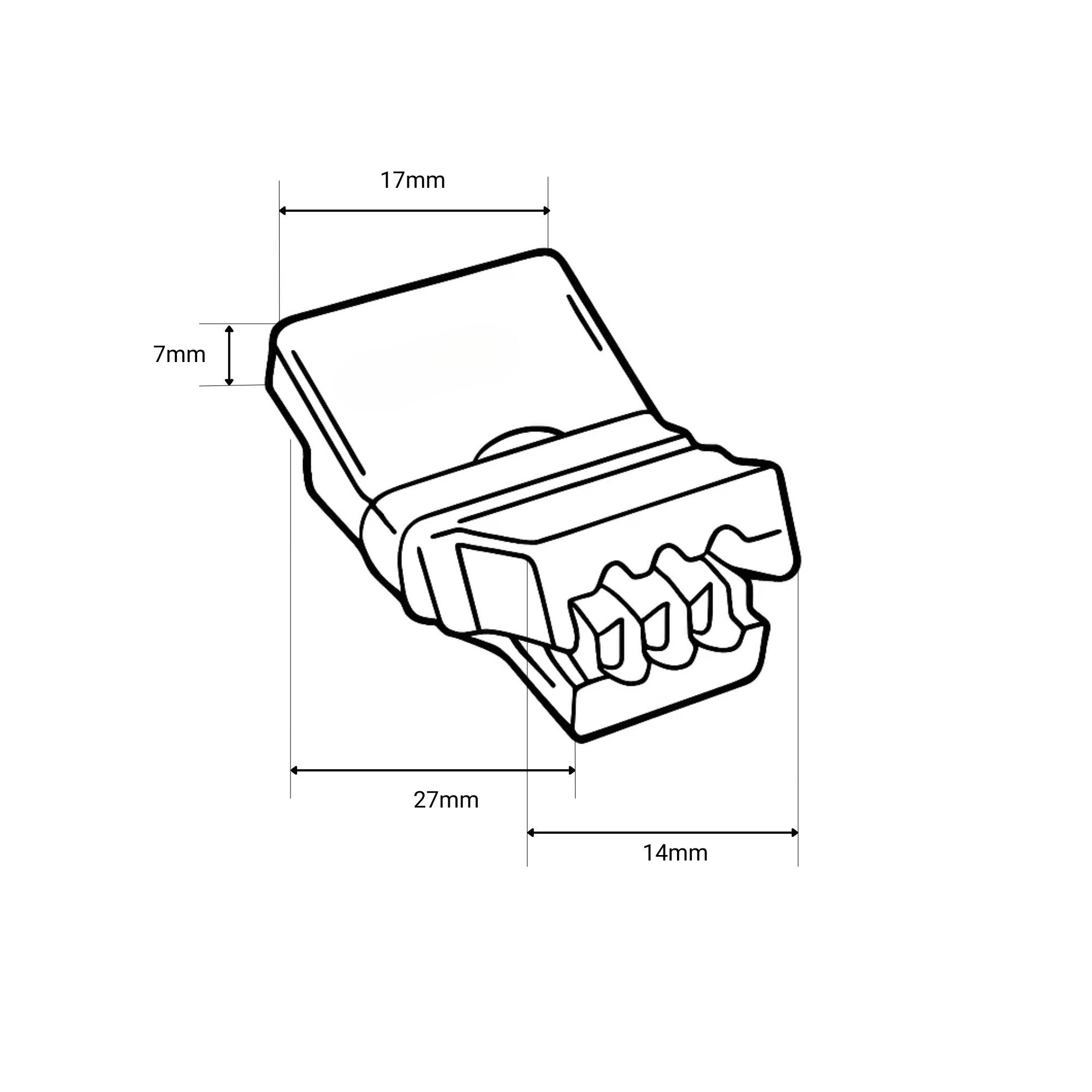 Conector Hippo-M - Tira LED CCT a cable - 10mm - 3 pines - IP66 (2)