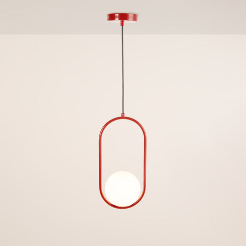 Crystal ball pendant light 