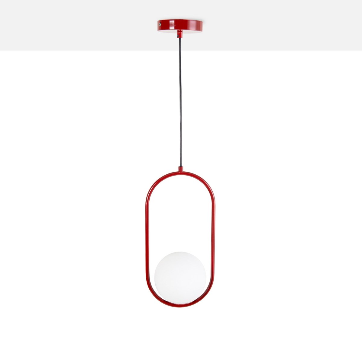 Lámpara colgante bola cristal "JOHN" - E27 - Ø 15cm (1)