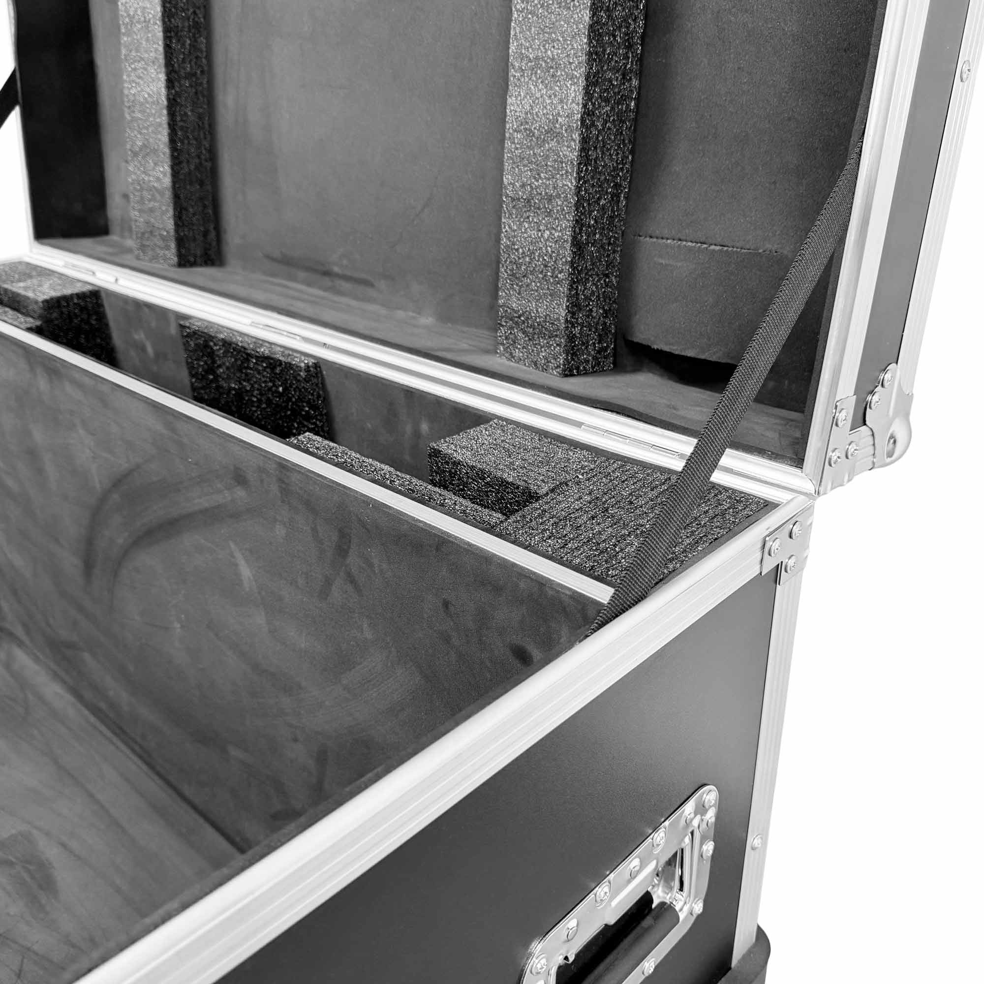 Flight Case para Digital Kiosk 32"  DDT32 - con Foam, Ruedas y Asas – Transporte Seguro en Ferias y Eventos (8)