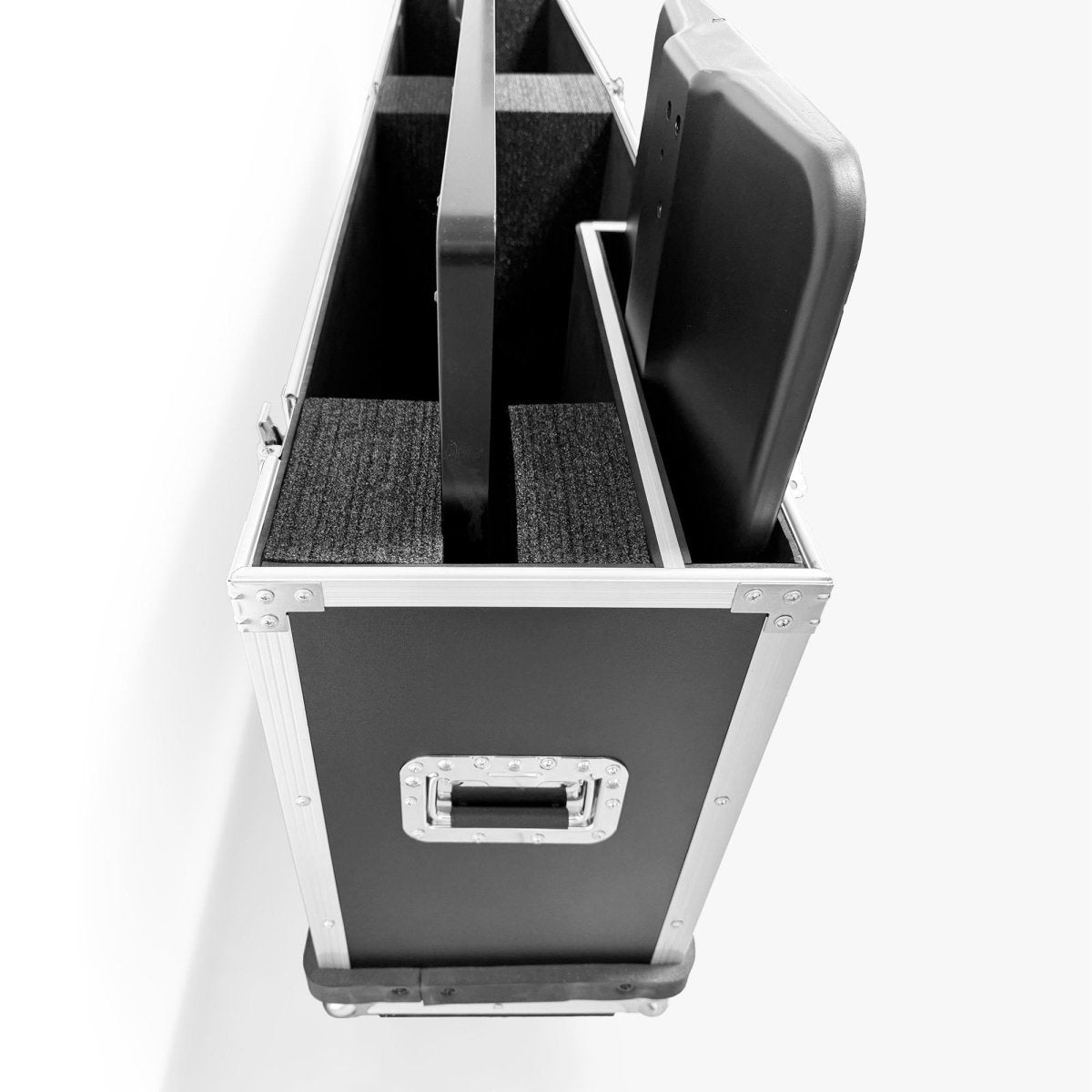 Flight Case para Tótems LCD DLS55 - con Foam, Ruedas y Asas – Transporte Seguro en Ferias y Eventos - Barcelona Led-Accesorios