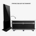 Flight Case für LCD Totems DLS55 - mit Schaumstoff, Rädern und Griffen – Sicherer Transport bei Messen und Events 2