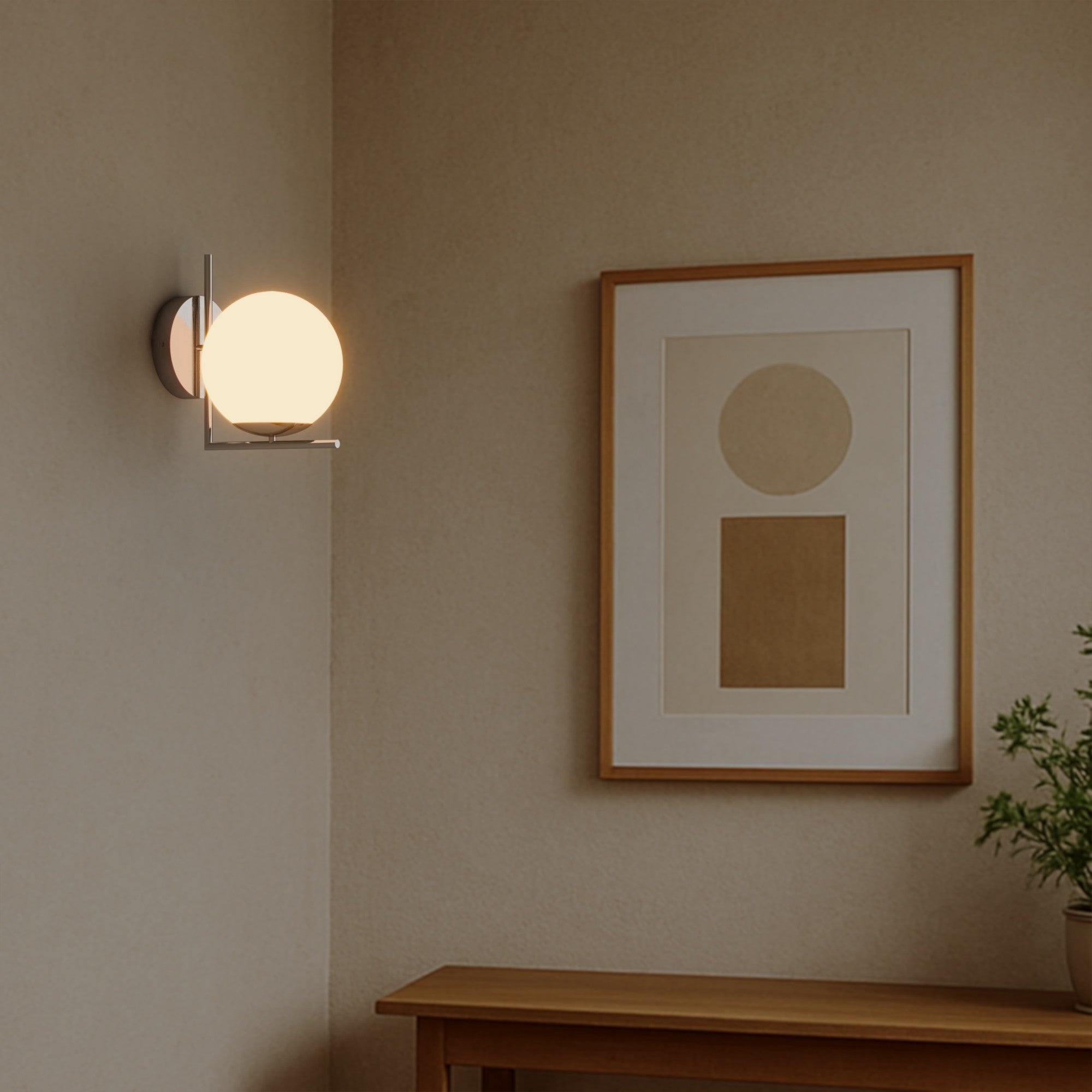 Aplique de pared bola cristal "Margaret" (10)