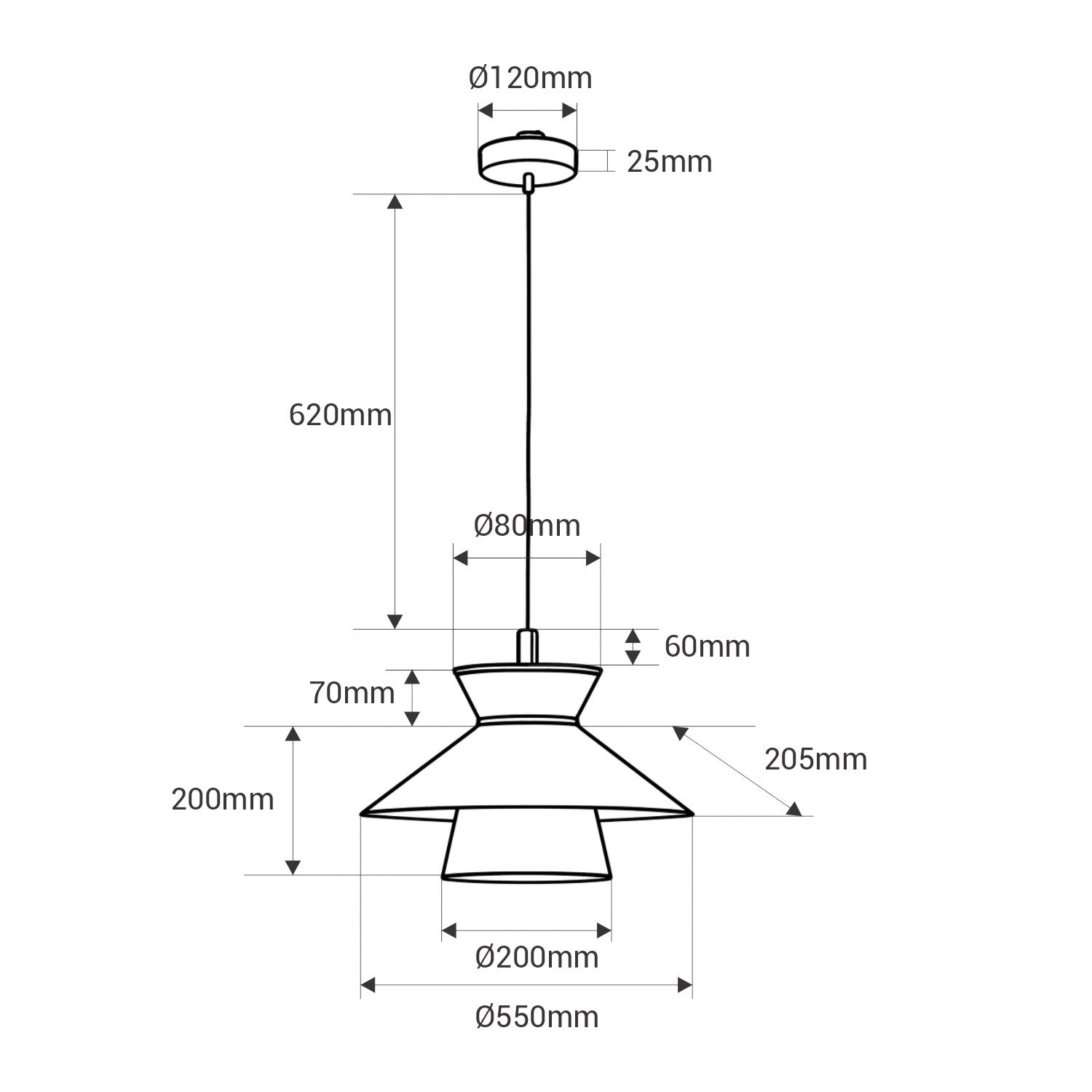 Lámpara colgante de diseño "OBI" - E27 (11)