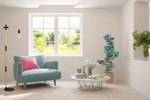 Lámpara de pie madera y aluminio "Natural Wood" (2)