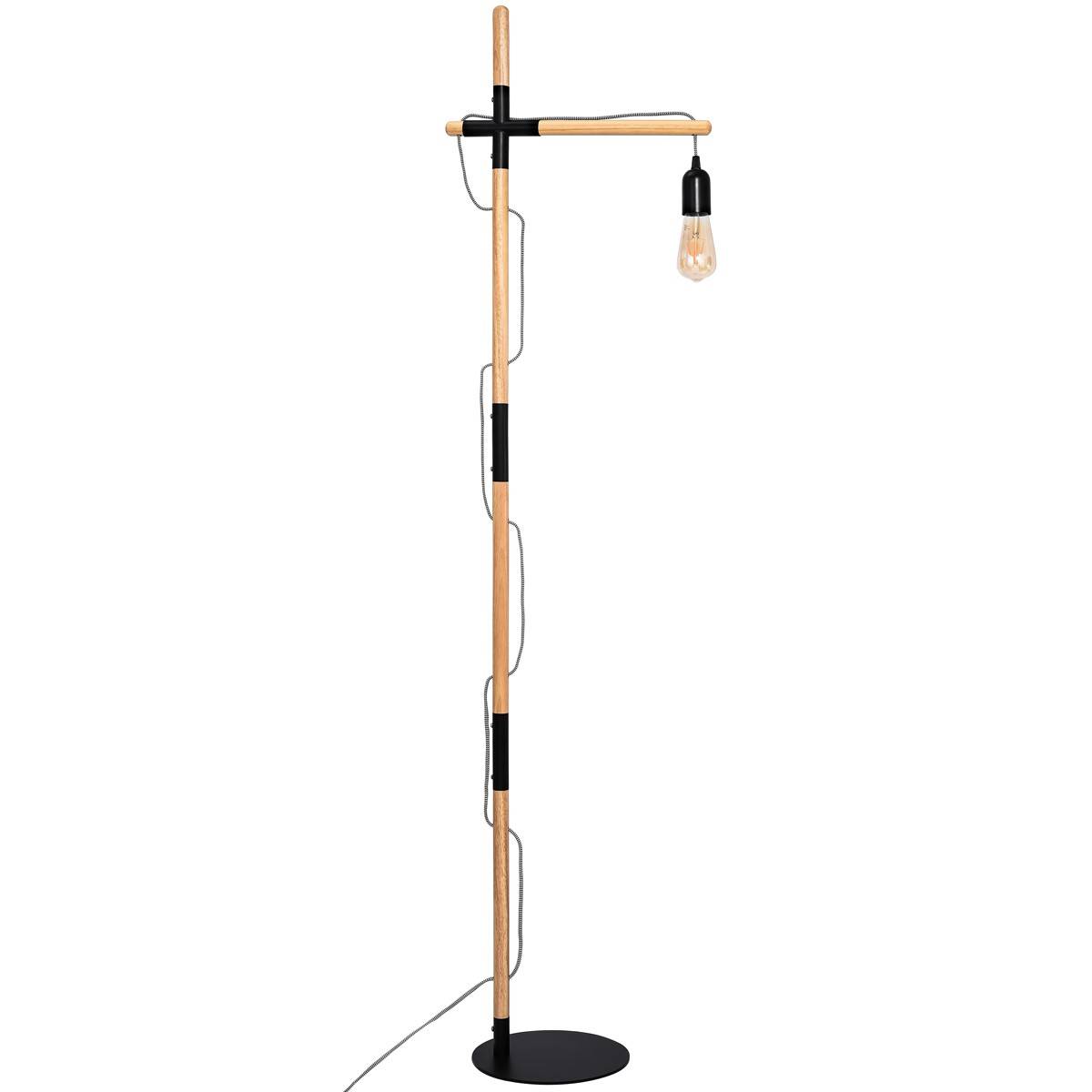 Lámpara de pie madera y aluminio "Natural Wood" & Lámpara de pie madera y aluminio "Natural Wood"