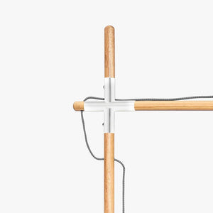 Lámpara de pie madera y aluminio "Natural Wood" (9)