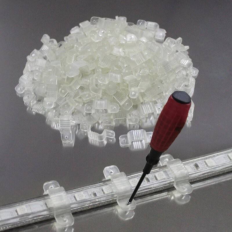 Grapa de fijación para tira LED a 230V-DC 60CH/ML SMD5050 (5)