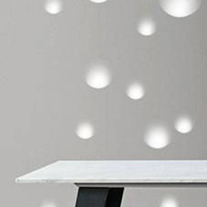 Aplique de pared empotrable circulo de escayola "MUR" - Ø 25cm - GU10 - Trimless/ Integración (3)