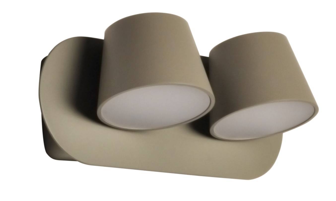 Aplique de pared LED doble "KOP-2" orientable 12W (4)