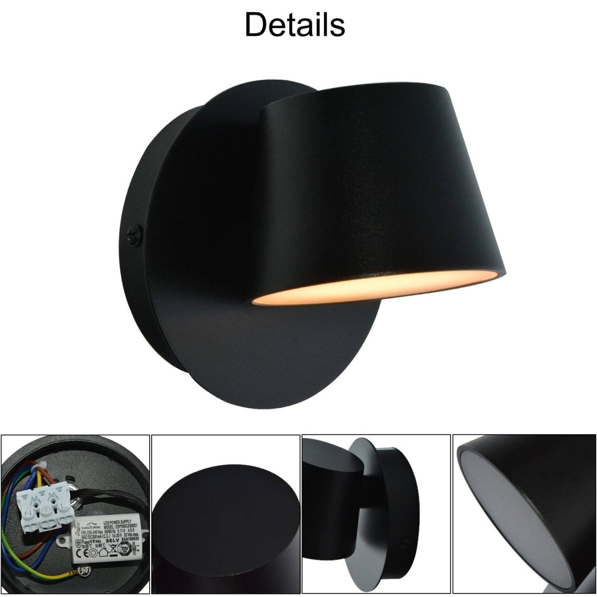 Aplique de pared LED "KOP" orientable 6W - Barcelona Led-Decoración