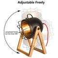Vintage wooden table lamp 