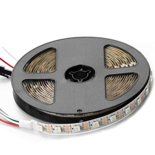 Ruban LED intelligent IC RGB 5V DC - 14,4W/m - IP20 - 60 LED/m - Largeur 10mm - 5 mètres
