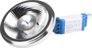 Bombilla LED AR111 24° 12W con driver externo & Bombilla LED AR111 24° 12W con driver externo