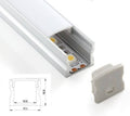 Profilo in alluminio per striscia LED superficie 17x15mm per striscia LED (2 metri) 2