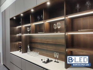 Perfil de aluminio empotrable 23x8mm para tira LED (9)