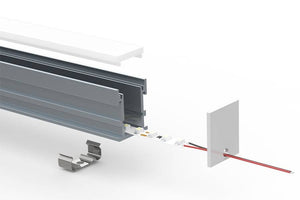 Perfil de aluminio para tira LED empotrable en suelo 21x26mm IP54 (2metros) (3)