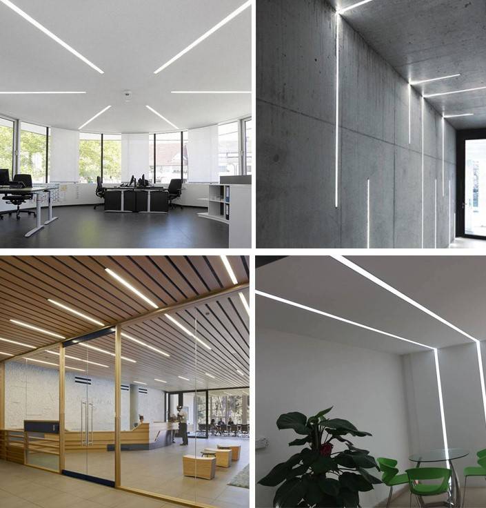 Perfil de aluminio para tira LED empotrable 36x28mm (2metros) (5)