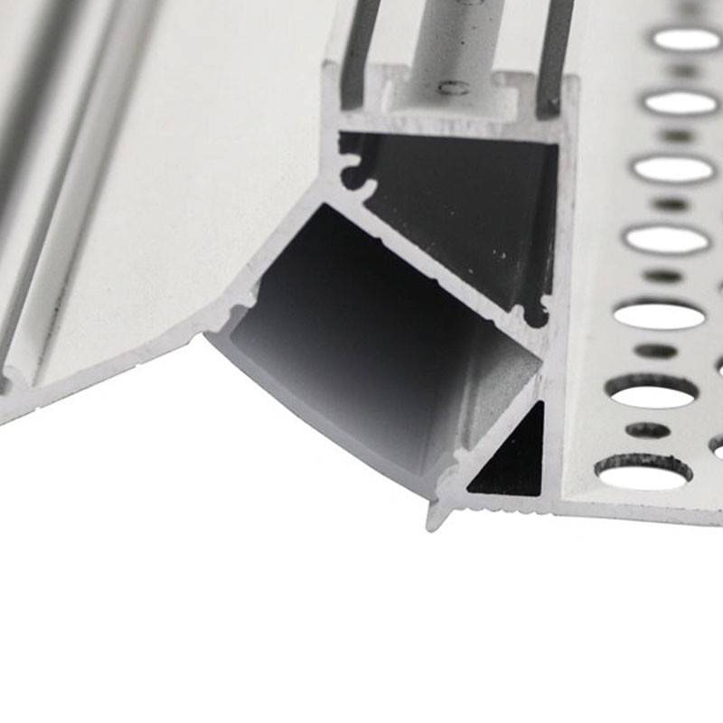Perfil tira LED integración / trimless esquina - 94 x 34mm - Con difusor - 2 metros (6)