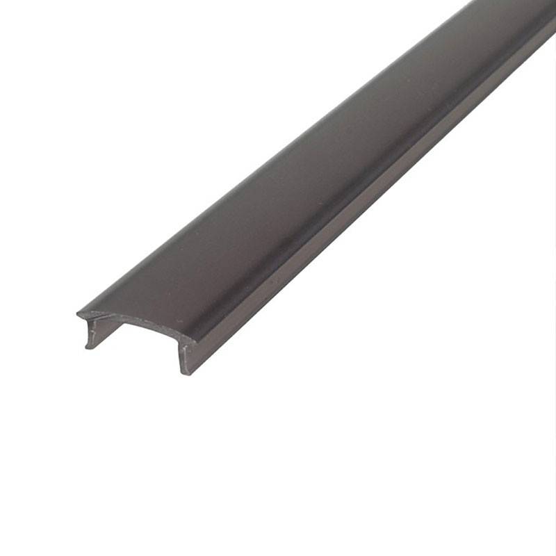 Difusor negro para perfiles de tira LED de 17mm (2m) (1)