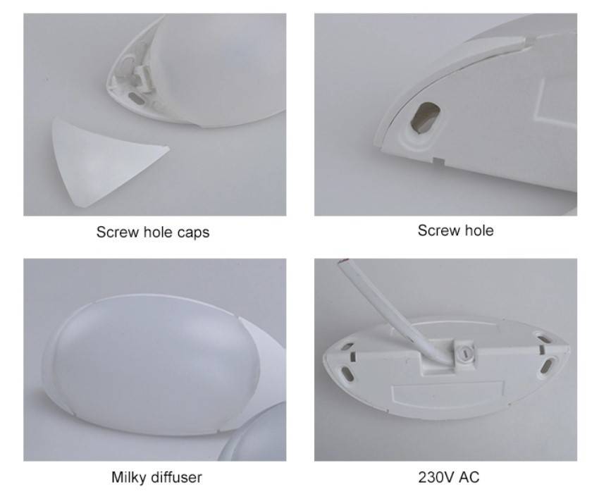 Aplique LED para BAJOMUEBLES color blanco 3W 230V (3)