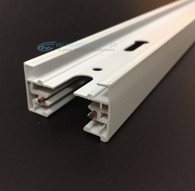 Carril monofásico de superficie para focos LED - Barra 1 metro (3)