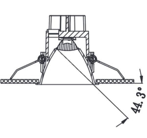 Foco LED empotrable 11W "KOPPA"- Óptica 15º - Corte Ø 100mm - Bajo UGR (2)