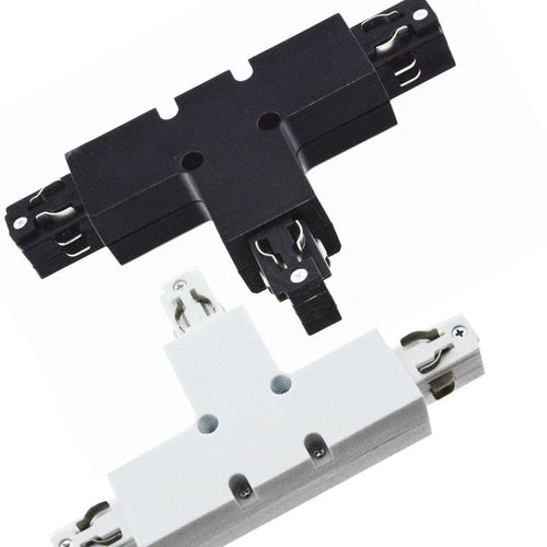 Unión rígida en T para carril trifásico superficie - IZQUIERDA