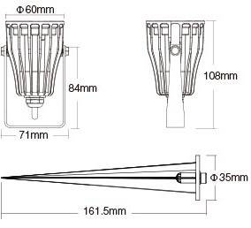Foco de jardín con pincho LED 6W RGB+CCT | Mi Light (3)