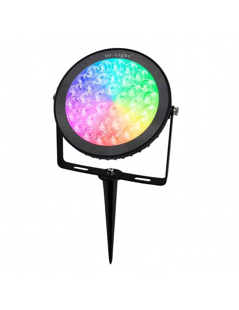 Proyector LED de jardín con pincho 15W RGB+CCT control RF/WiFi  | Mi Light