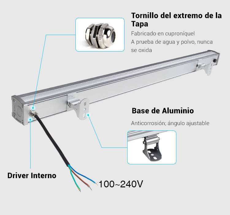Bañador de pared LED RGB+CCT 24W control RF/WiFi | Mi Light (5)