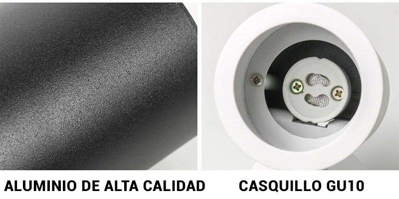 Foco LED para Carril Monofásico Orientable GU10 (9)