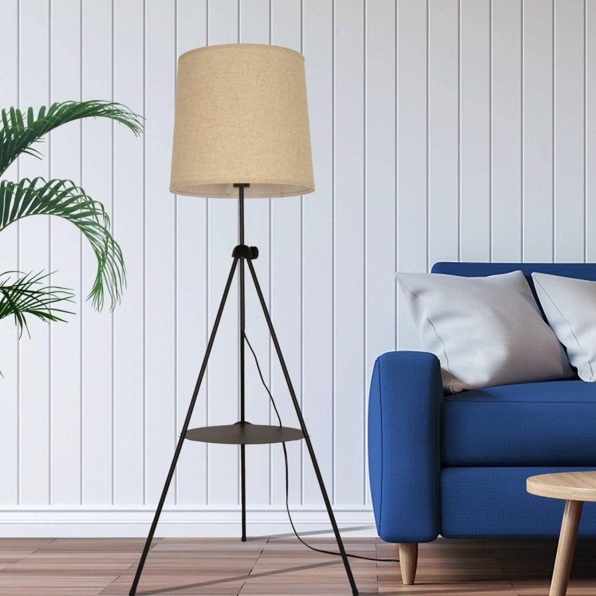 Lámpara de Pie Trípode con Mesita "Madison" - Barcelona Led-Decoración