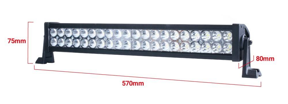 Faro LED 4x4 todoterreno - 120W - 10-40V DC - 22 Pulgadas - 8.000 lm - Ángulo 30º (1)