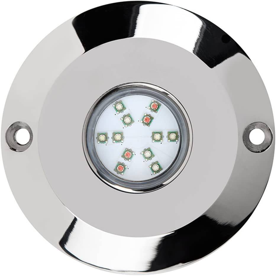 Foco LED sumergible RGB para embarcaciones 12V - 60W - Empotrable en tapón de drenaje (2)