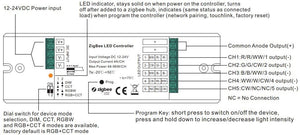 Controlador Bluetooth 12-24V monocolor + CCT + RGBW + RGBCCT  4 en 1 - SUNRICHER (1)