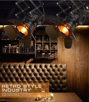 Foco carril trifásico orientable y extensible "Cinema" - E27 (4)