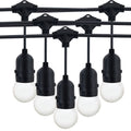 Kit guirnalda luces exterior 10 metros + 10 bombillas LED E27 1W - IP44 - Blanco cálido 5