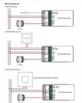 Driver regulable TRIAC DALI PUSH 0/1-10V 6-42V 10W multicorriente (200-350mA) 4