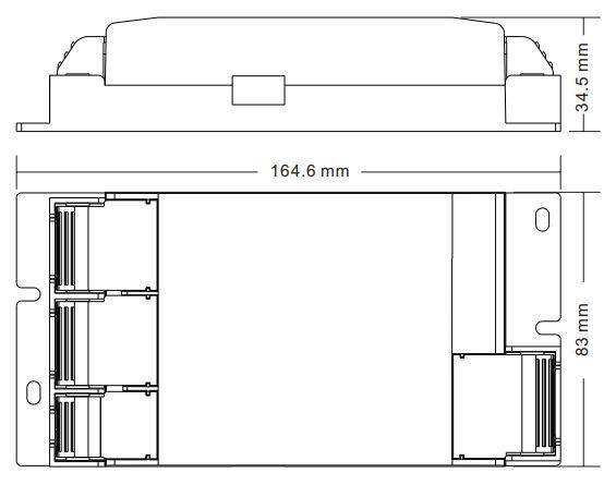 Driver regulable TRIAC DALI PUSH 0/1-10V 8-48VDC 50W multicorriente (180-1500mA) (3)
