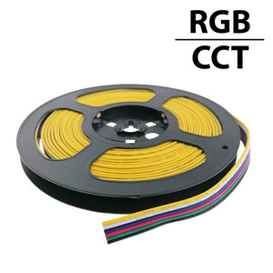 Cable conector para iluminación LED - Monocolor - RGB - CCT - RGBW - RGB+CCT - 12-24V - 50 metros (11)