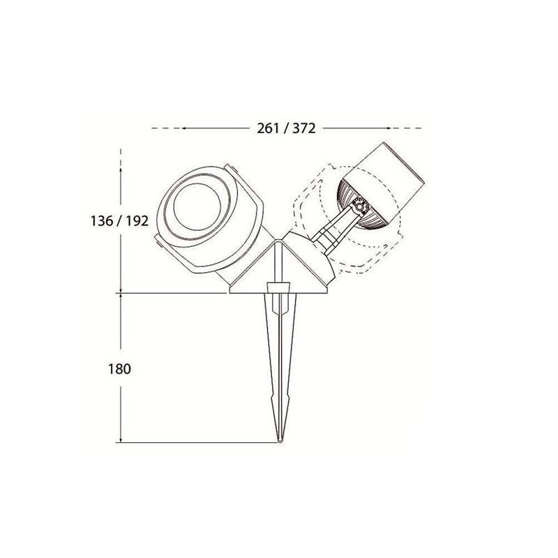 Foco LED doble CCT con pincho FUMAGALLI MINITOMMY 2L GU10 7W (5)