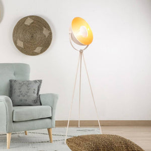 Lámpara de pie vintage con trípode "Galilen" - E27 (3)