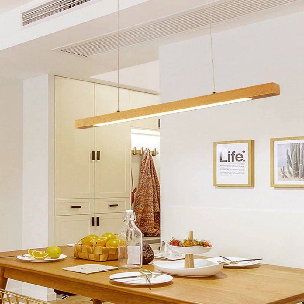 Lámpara colgante de madera "COAK" 24W Dimable (3)