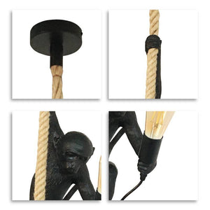 Lámpara mono colgante de resina "Ximpa" (6)